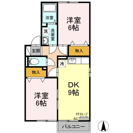 ウィルモア城東（101） 間取り図画像