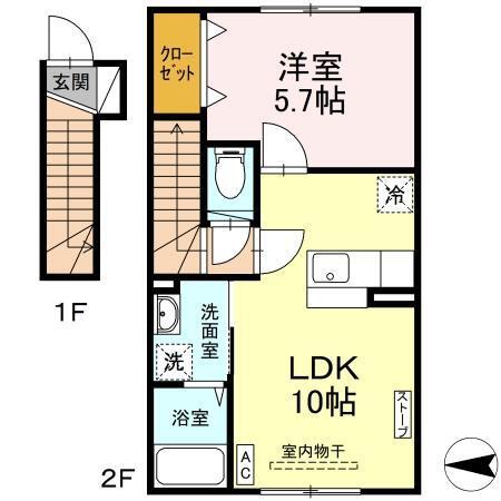 コンフォート（201） 間取り図画像