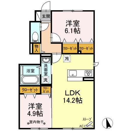 ガレンド（101） 間取り図画像