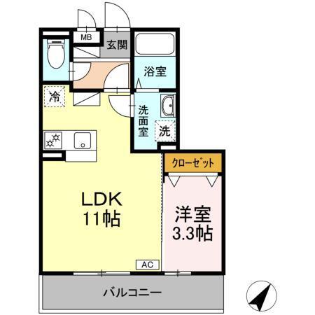 Ｂｉｚ ＳＴＡＹ 弘前（307） 間取り図画像