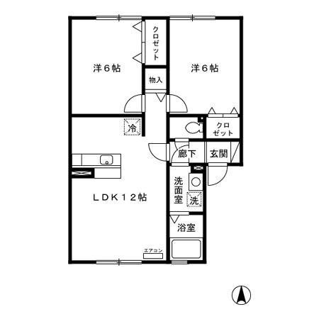 セジュール早稲田　Ａ（202） 間取り図画像