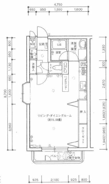 ロワイヤルユウ弘前富田 間取り図画像