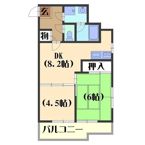 セント・ルークルス（206） 間取り図画像