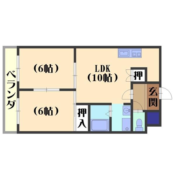 シェモア19（203） 間取り図画像