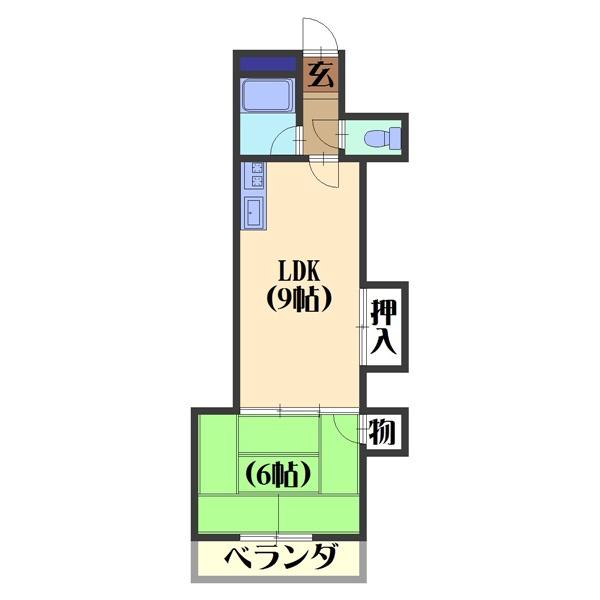 シャルレ1番館（402） 間取り図画像