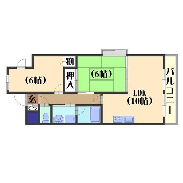 エクセル清涼（306） 間取り図画像