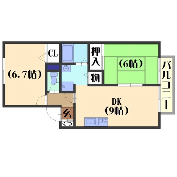 ジュネスハイカムール（103） 間取り図画像