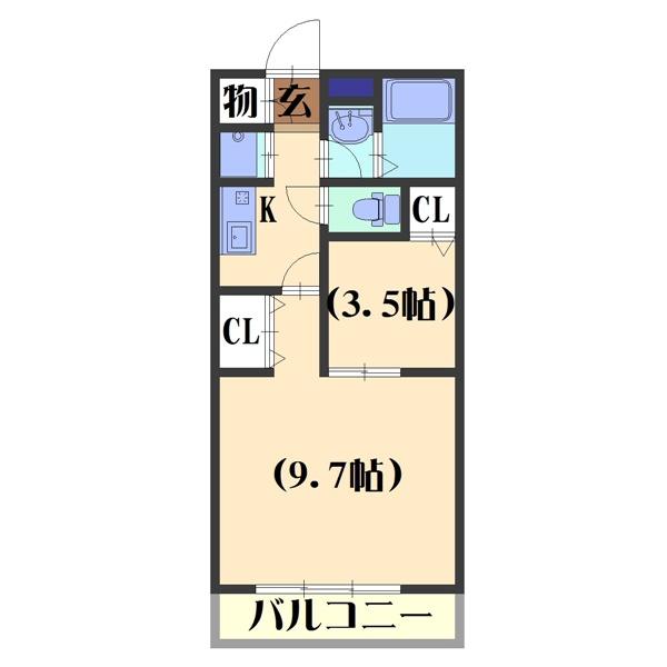 セゾンNOIX（203） 間取り図画像