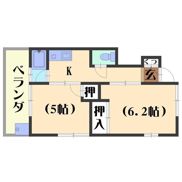 ハイツ中村（101） 間取り図画像