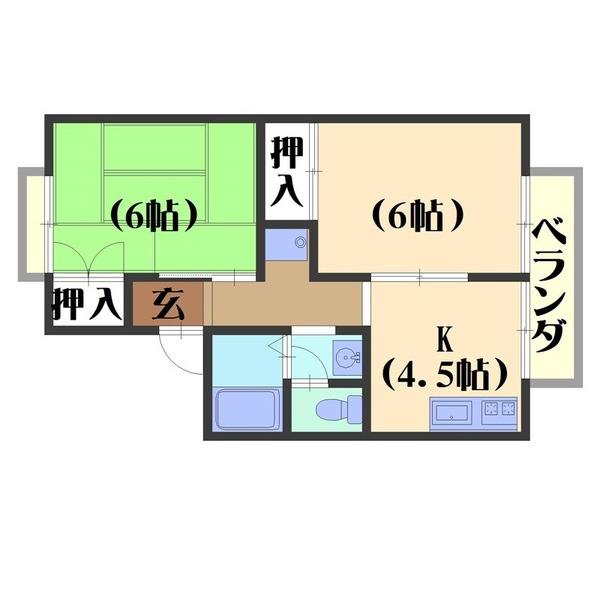 シャルムK&N（101） 間取り図画像