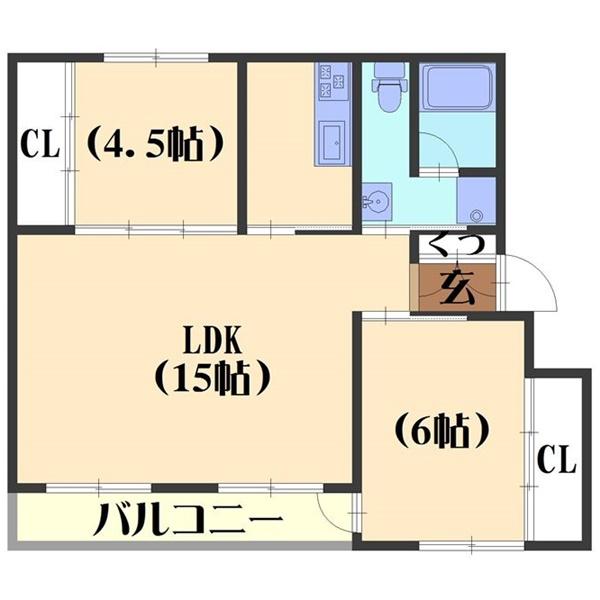 2+Apartment（406） 間取り図画像