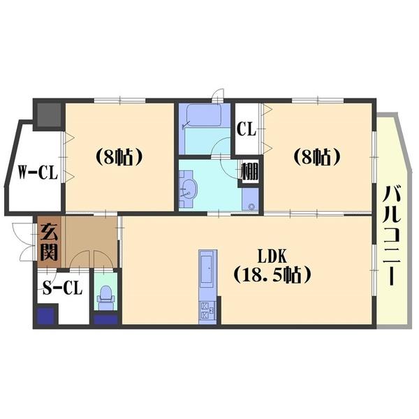 ES-Grande京都長岡天神（306） 間取り図画像