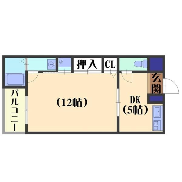 富士ハイツ（303） 間取り図画像