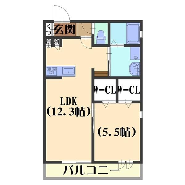 APPARTEMENT 四季（101） 間取り図画像