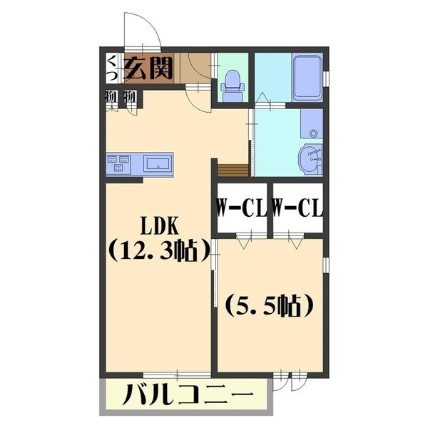 APPARTEMENT 四季（201） 間取り図画像