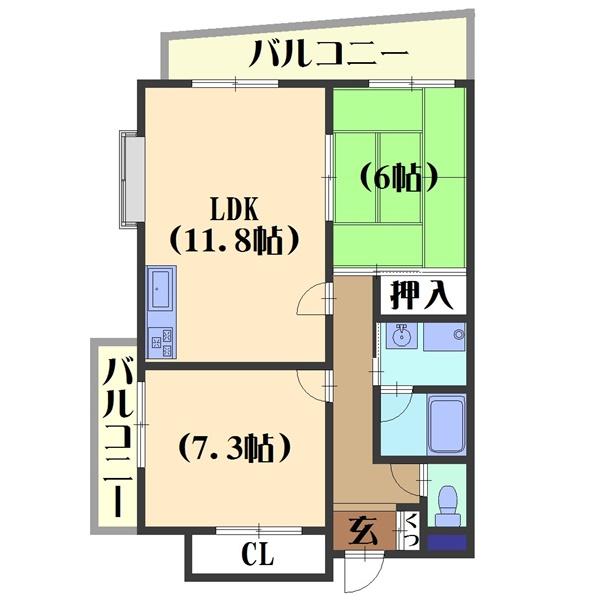 アグラード長岡京（607） 間取り図画像