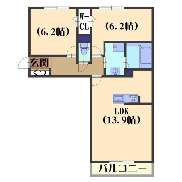 アンリエッタ（105） 間取り図画像
