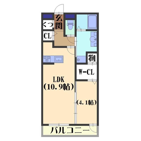 Rose bleue（206） 間取り図画像