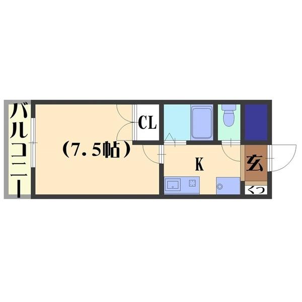 K-HOUSE（303） 間取り図画像