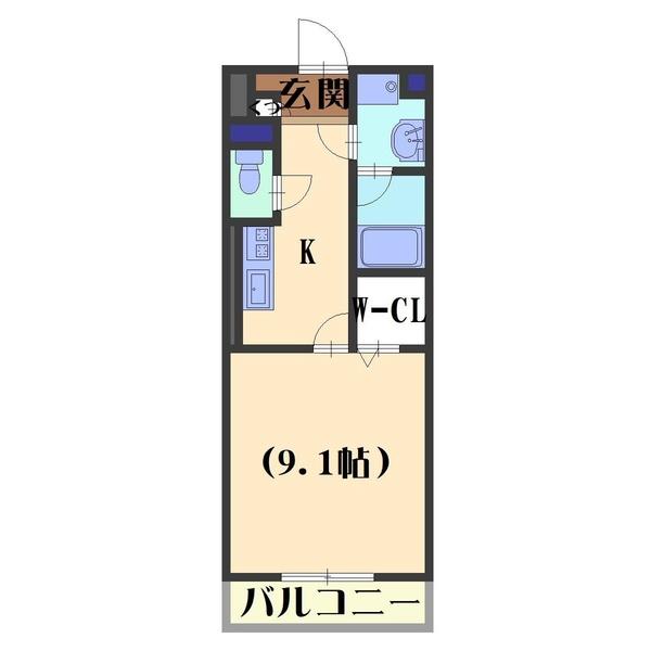 ぽわん（102） 間取り図画像