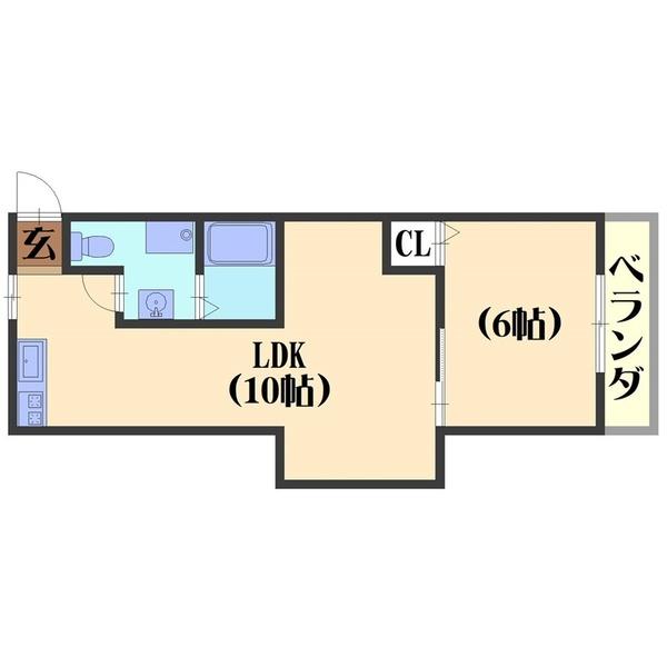 リエス洛西口（201） 間取り図画像