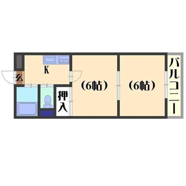 ベルメゾン・アルヴェ（207） 間取り図画像