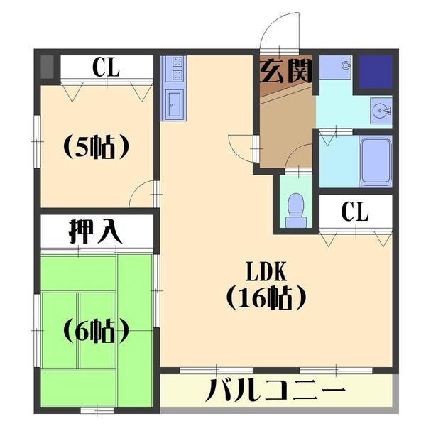 グレースヒル幸（301） 間取り図画像