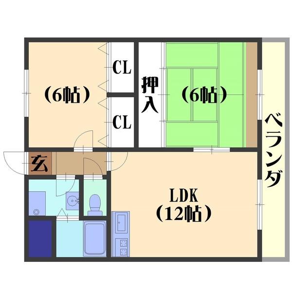 グランドール桂川畔（403） 間取り図画像