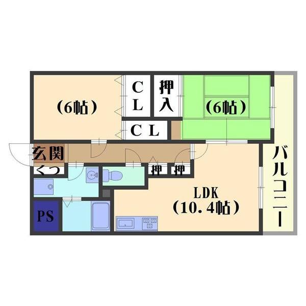 グランビア和（205） 間取り図画像