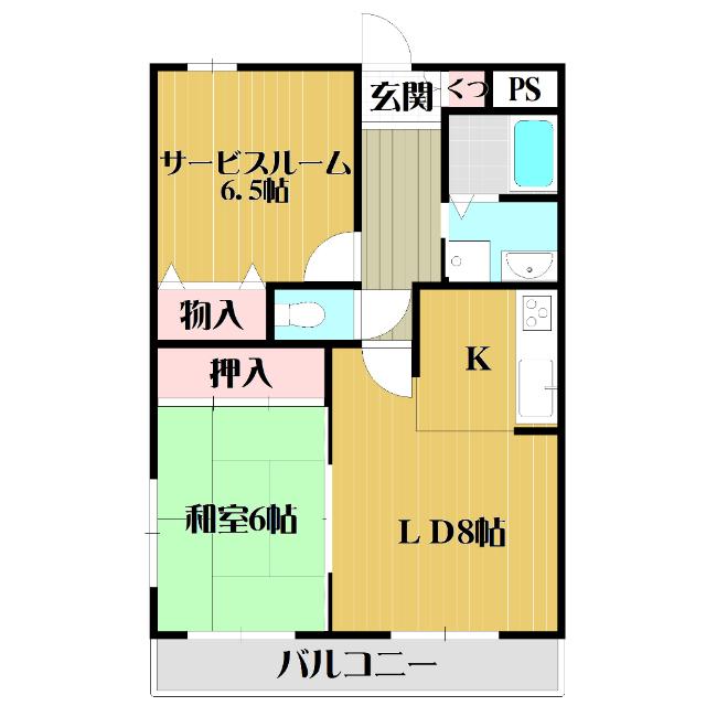 カサ・デ・高ノ手（305） 間取り図画像