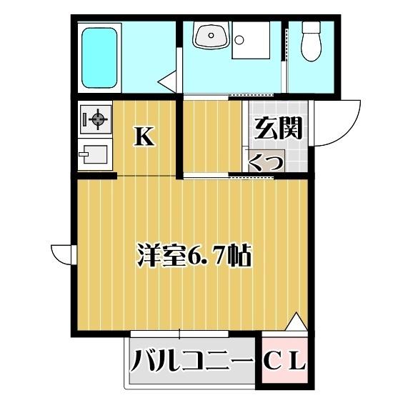 シャインメゾン長岡京（101） 間取り図画像