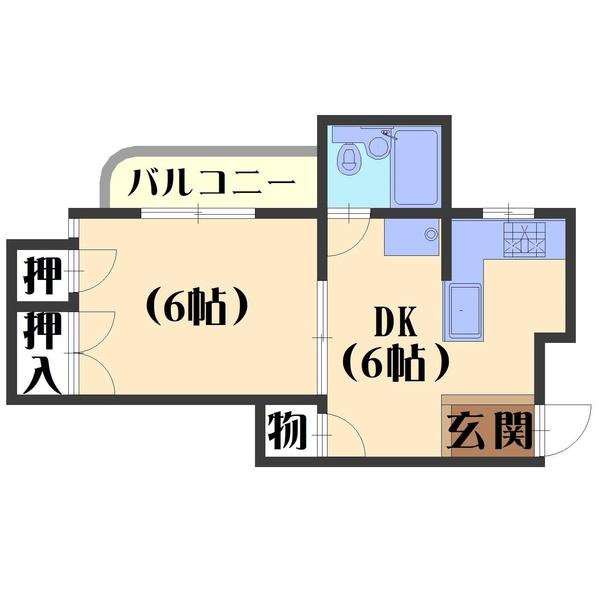 レジデンスパール（201） 間取り図画像