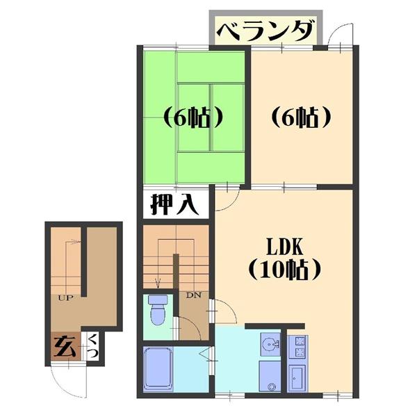 カーサ西ノ丘（B-208） 間取り図画像