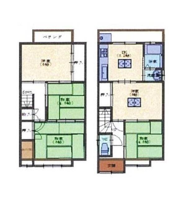 物集女町五ノ坪(一戸建) 間取り図画像