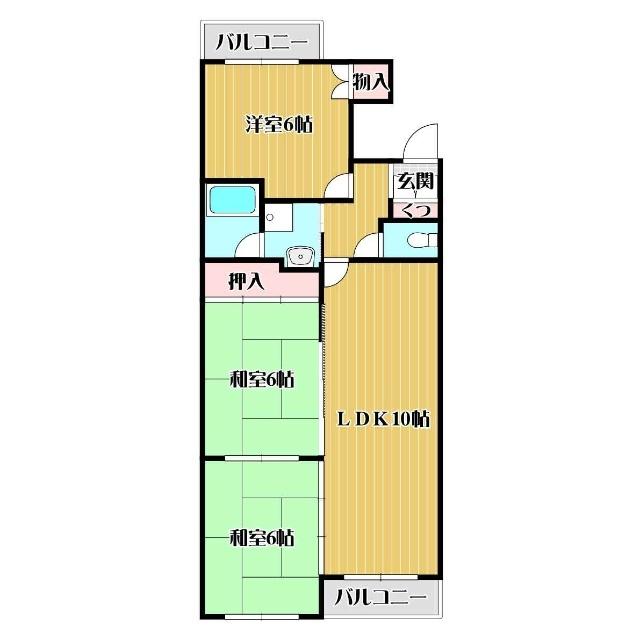 スカイロードとのしろ（308） 間取り図画像