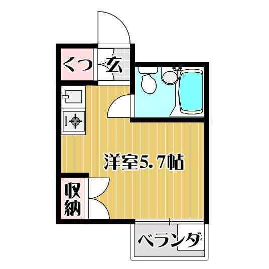 シャトー５（302） 間取り図画像
