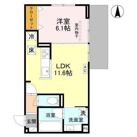 ノースガーデンM（102） 間取り図画像
