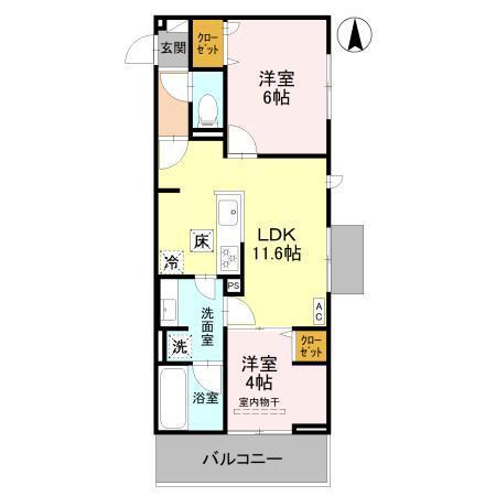 ノースガーデンM（103） 間取り図画像