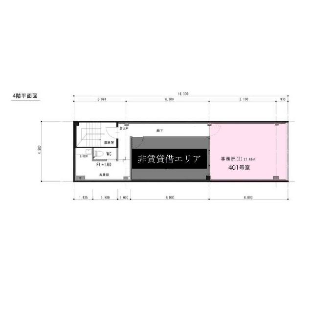 テナント　渡辺ビル（401） 間取り図画像