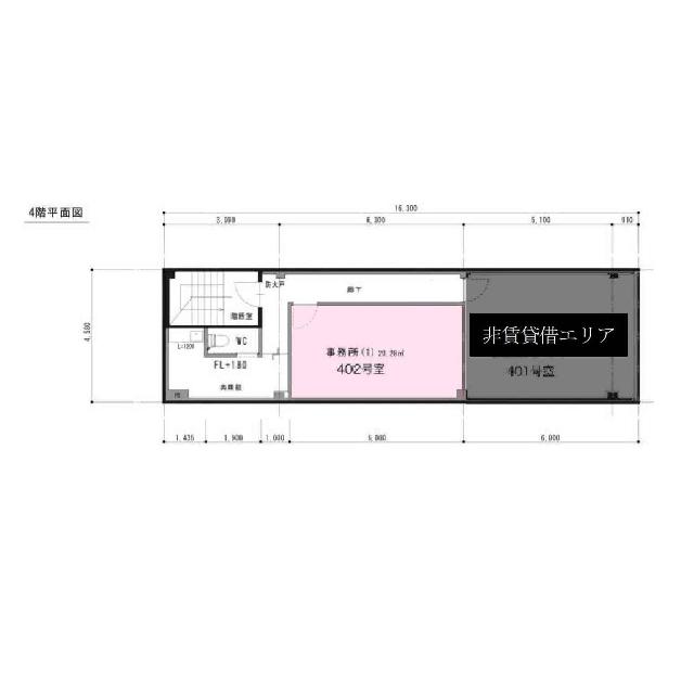 テナント　渡辺ビル（402） 間取り図画像