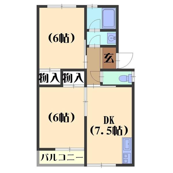 植田マンション（103） 間取り図画像