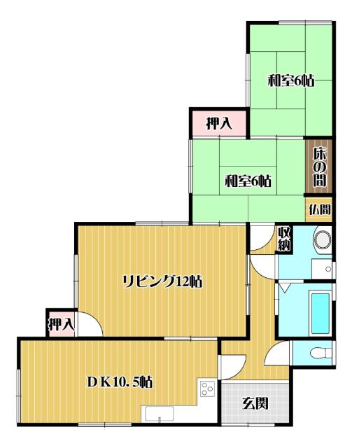 コーポレーション坂本（1F） 間取り図画像