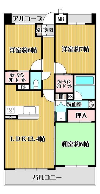 エスリード長岡天神 間取り図画像