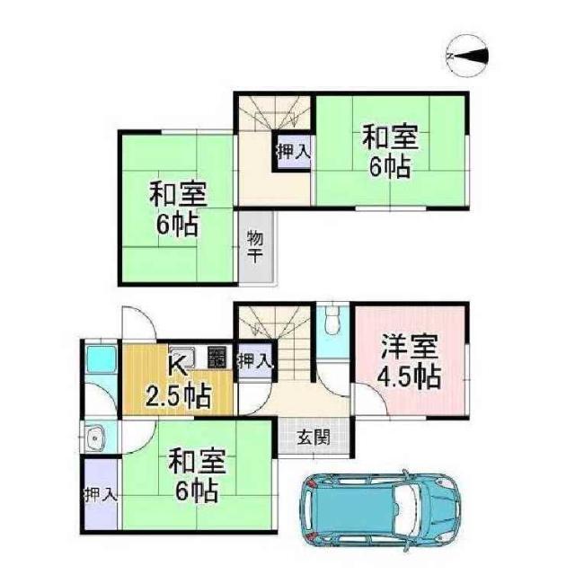羽束師鴨川町(一戸建) 間取り図画像