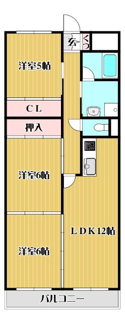 オーセント長岡京（103） 間取り図画像