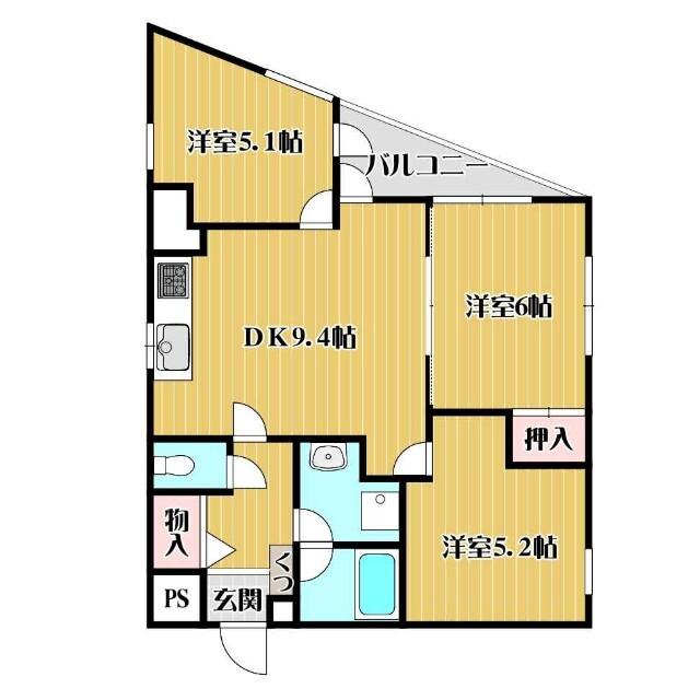 フォルム長岡天神（304） 間取り図画像
