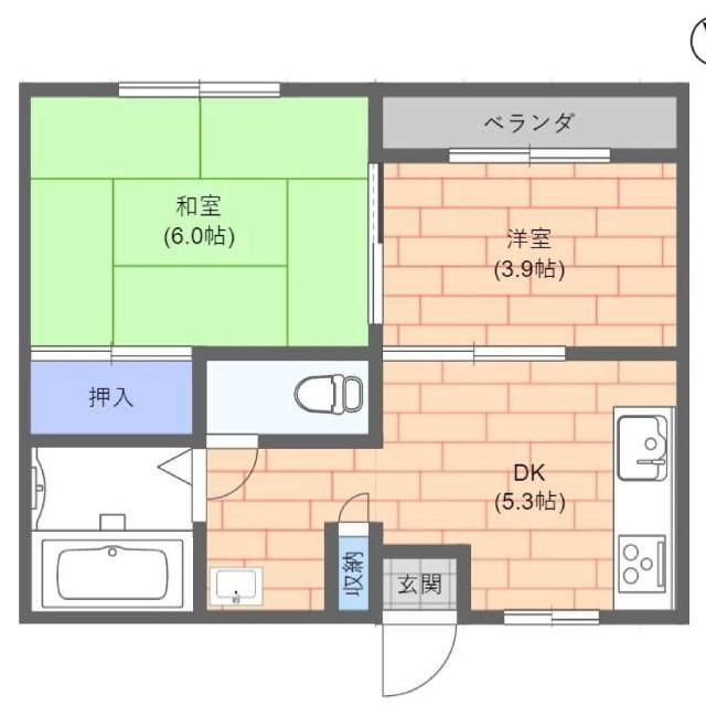 メゾンノーブル（102） 間取り図画像