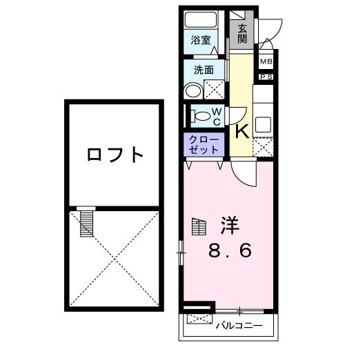 ステーションサイド（206） 間取り図画像