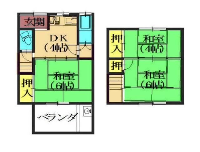 物集女町森ノ上(北西棟)（North） 間取り図画像