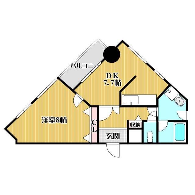 コスモプラザ（3A） 間取り図画像